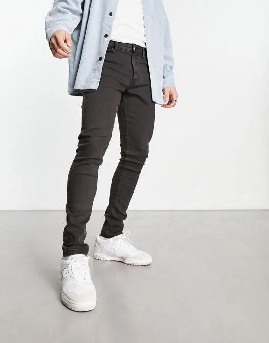 COLLUSION x001 skinny jean in washed black