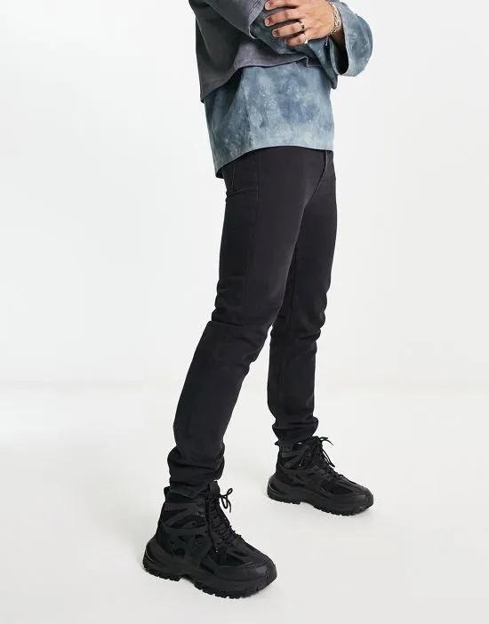 COLLUSION x003 tapered jeans in black