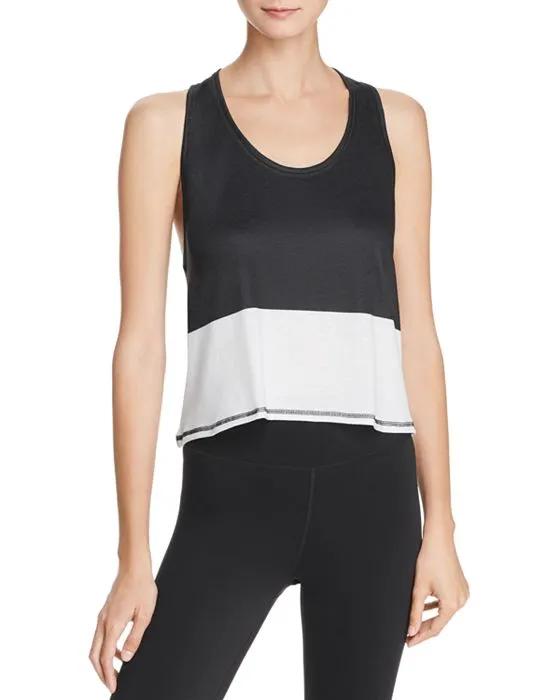 Color-Block Cropped Tank 
