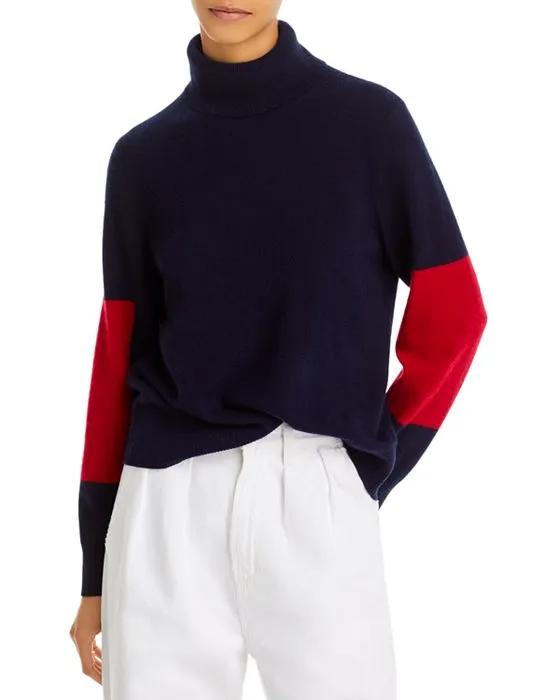 Color Block Elbow Cashmere Sweater - 100% Exclusive