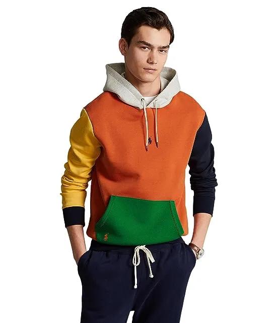 Color-Blocked Double Knit Hoodie