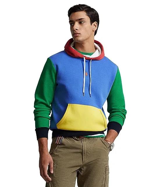 Color-Blocked Double-Knit Hoodie
