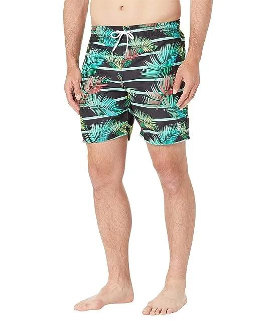 Color Leaf Swim Shorts