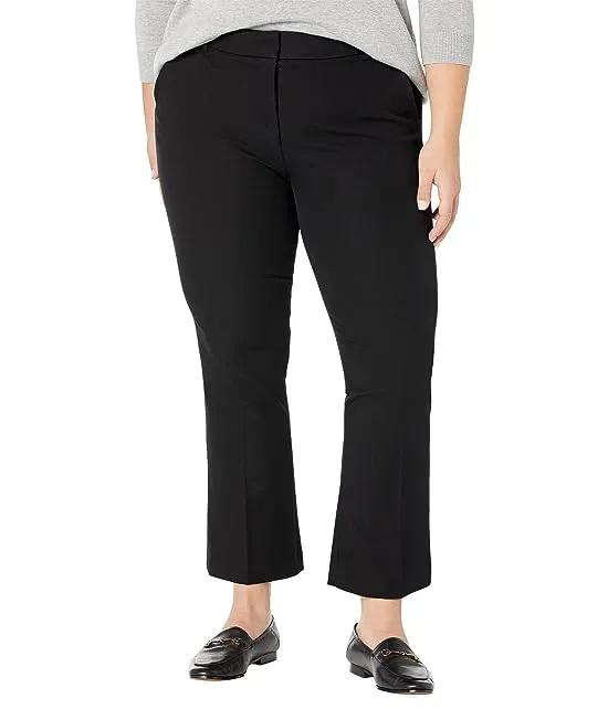 Como Stretch Cotton Fly Front Bootcut Pants