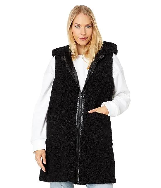 Compact Curly Hooded Vest