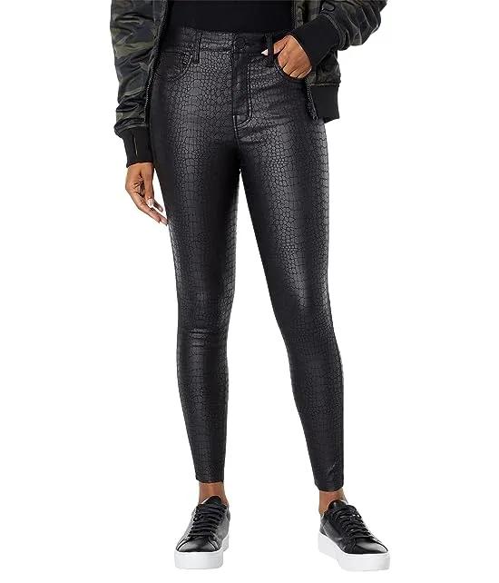 Connie High-Rise Ankle Skinny in Black