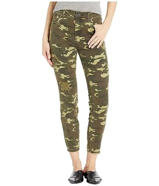 Connie High-Rise Ankle Skinny Regular Hem in Olive