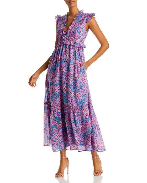Constance  Ruffled Tiered Maxi Dress    