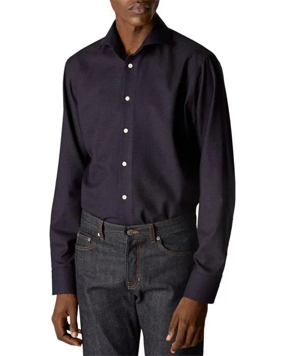 Contemporary Fit Houndstooth Merino Wool Shirt