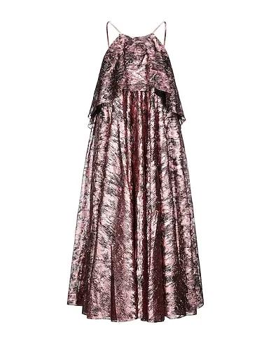 Copper Brocade Midi dress