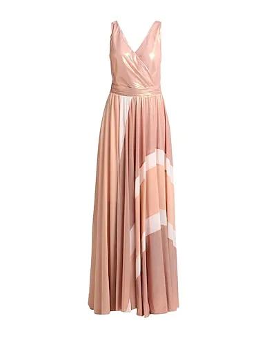 Copper Chiffon Long dress