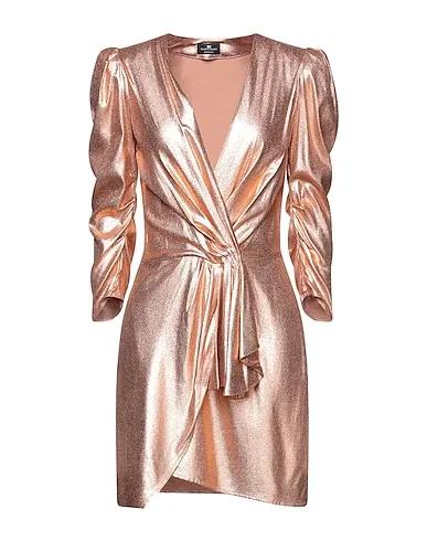 Copper Crêpe Short dress