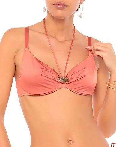 Copper Synthetic fabric Bikini