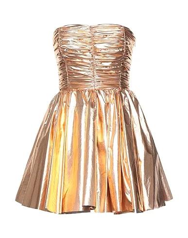 Copper Taffeta Short dress