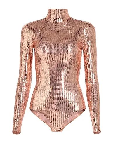 Copper Tulle Lingerie bodysuit