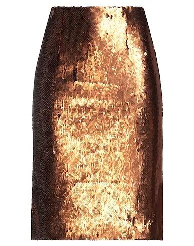 Copper Tulle Midi skirt