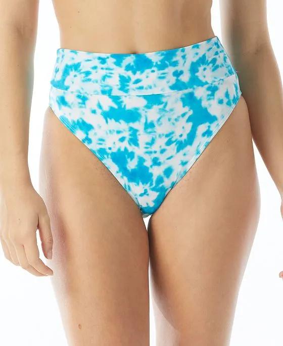Cora Tie-Dyed High-Waist Bikini Bottoms, Created for Macy's