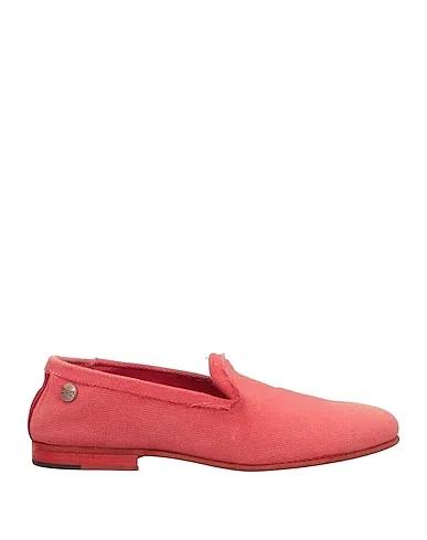 Coral Canvas Loafers
