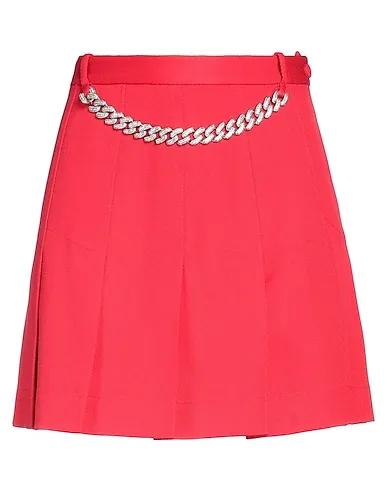 Coral Cotton twill Mini skirt