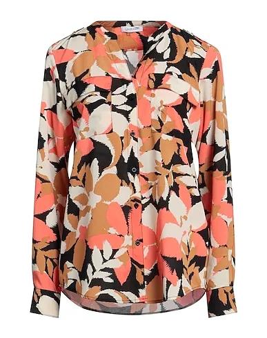 Coral Crêpe Floral shirts & blouses