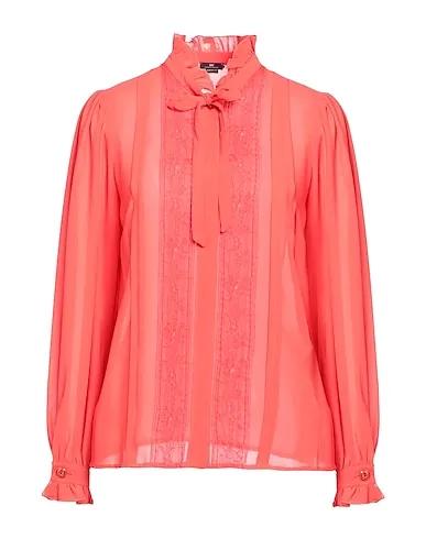 Coral Crêpe Lace shirts & blouses