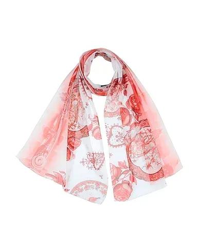 Coral Crêpe Scarves and foulards