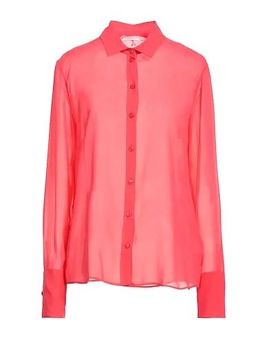 Coral Crêpe Silk shirts & blouses