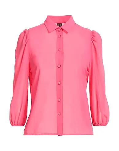 Coral Crêpe Solid color shirts & blouses
