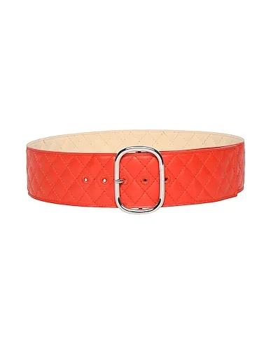 Coral High-waist belt LEATHER QUILTED METALLIC BUCKLE BELT
