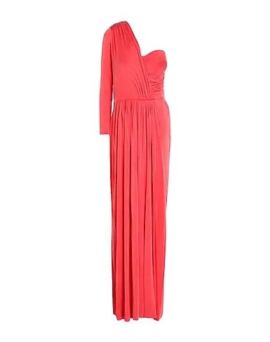 Coral Jacquard Long dress