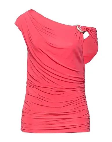 Coral Jersey Evening top