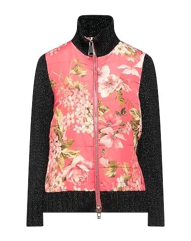 Coral Knitted Bomber