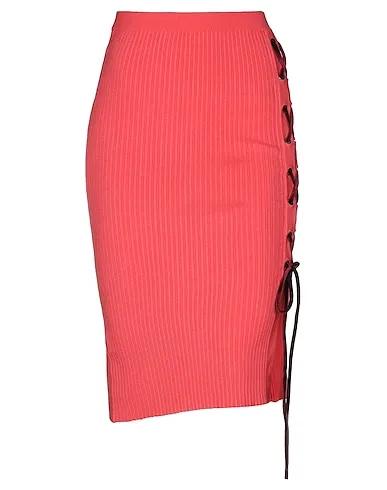 Coral Knitted Midi skirt