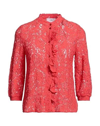 Coral Lace Lace shirts & blouses