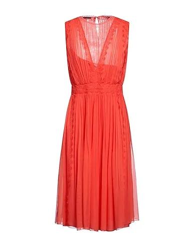 Coral Lace Midi dress