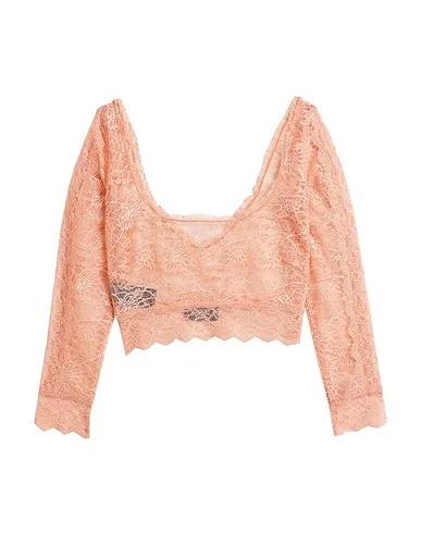 Coral Lace Top
