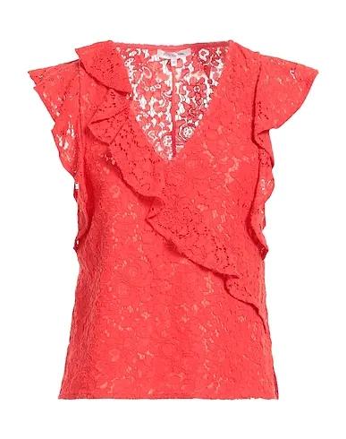 Coral Lace Top