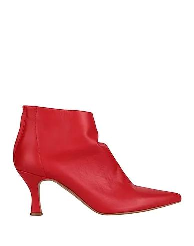Coral Leather Ankle boot