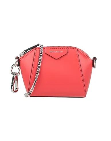 Coral Leather Cross-body bags