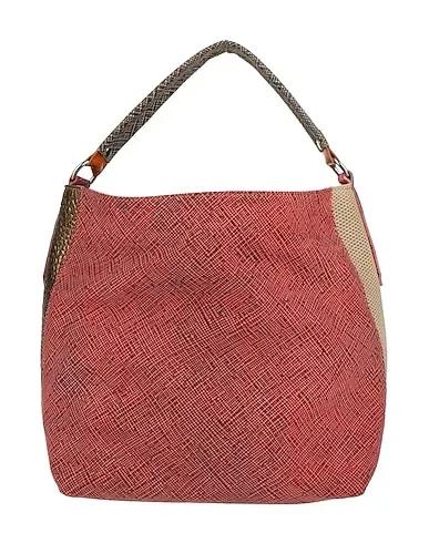 Coral Leather Handbag