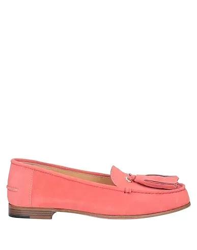 Coral Leather Loafers