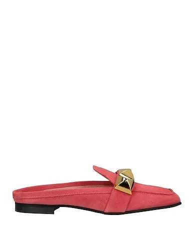 Coral Leather Mules and clogs