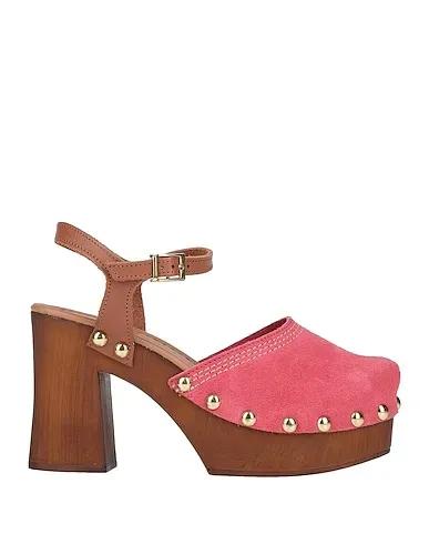 Coral Leather Mules and clogs