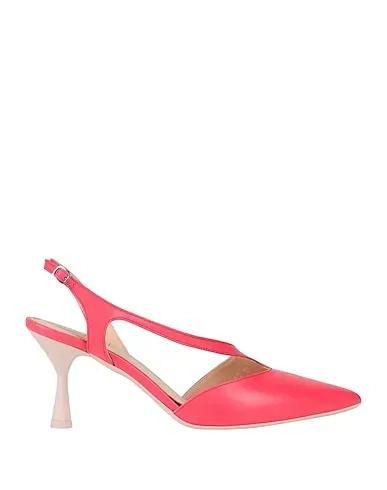 Coral Leather Pump