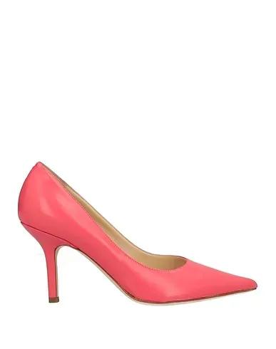 Coral Leather Pump