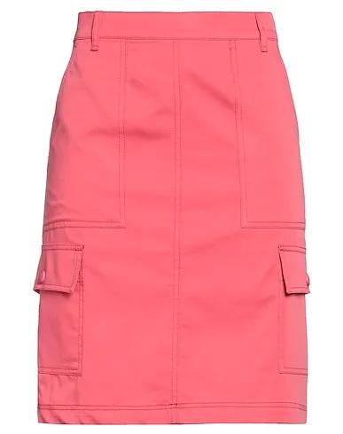 Coral Plain weave Mini skirt