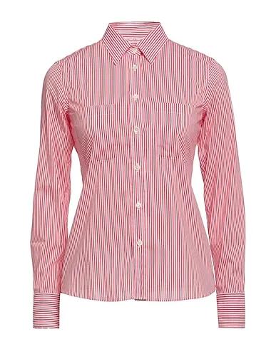 Coral Plain weave Patterned shirts & blouses