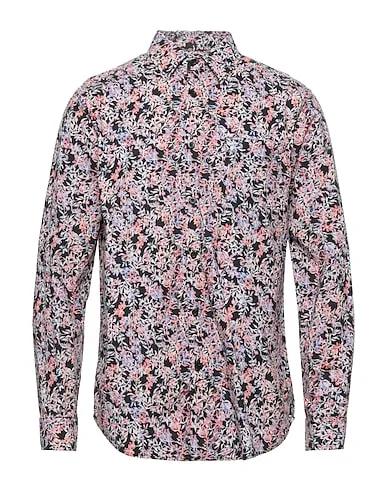 Coral Poplin Patterned shirt