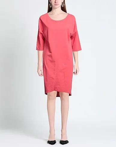 Coral Sweatshirt Short dress