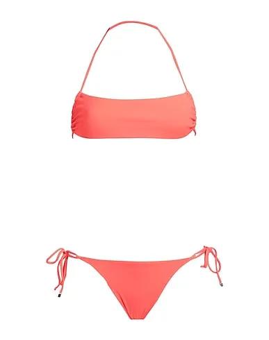 Coral Synthetic fabric Bikini